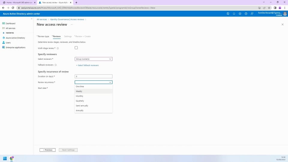 Azure Active Directory Access Reviews for Microsoft 365 Groups