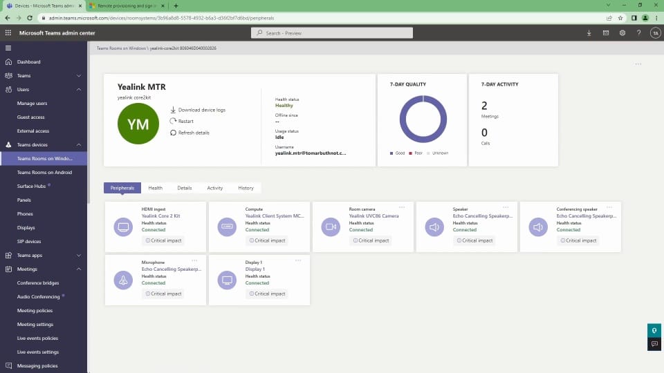 Configure and manage Microsoft Teams devices
