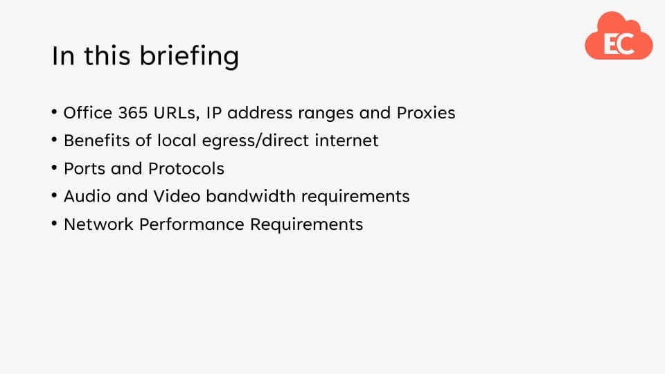 Network requirements, Bandwidth Requirements and ports and protocols for Microsoft Teams