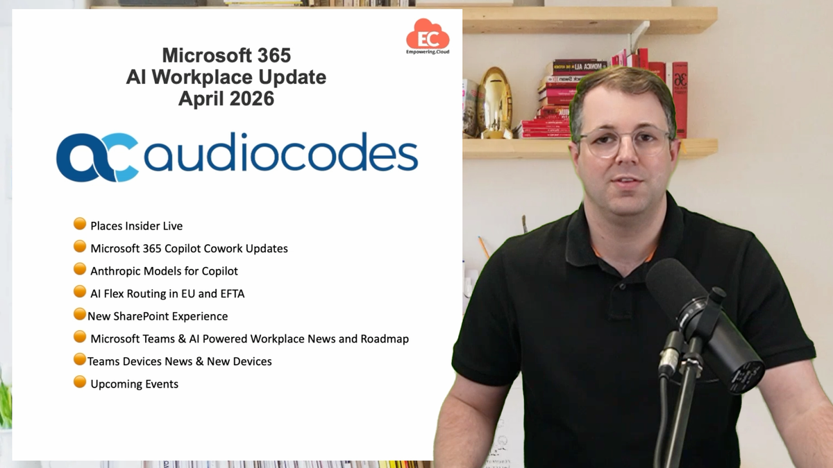 Microsoft 365 AI Workplace Update April 2026