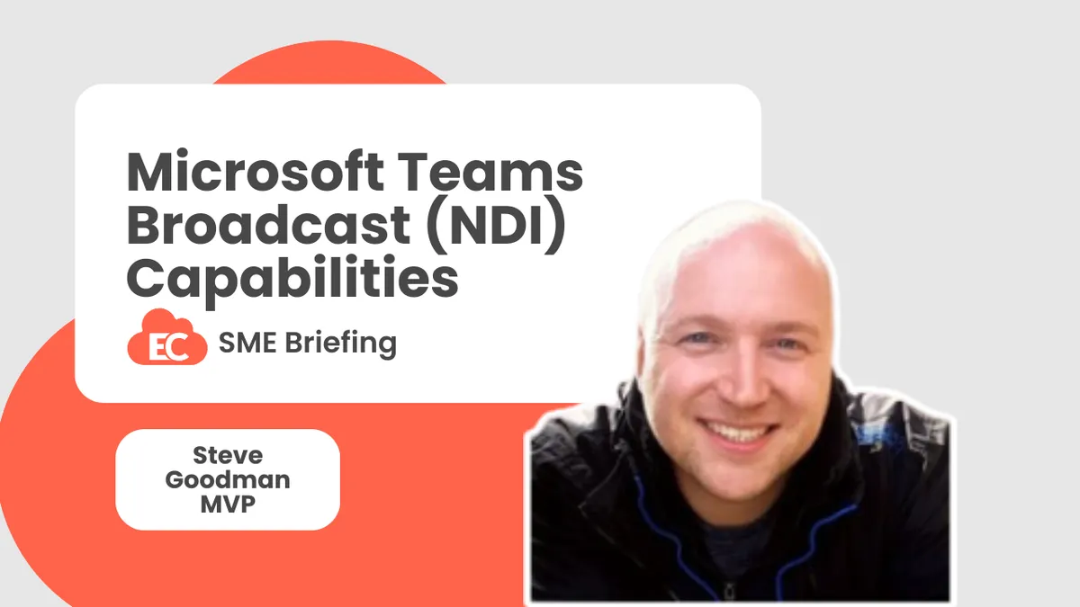 Microsoft Teams Broadcast (NDI) Capabilities