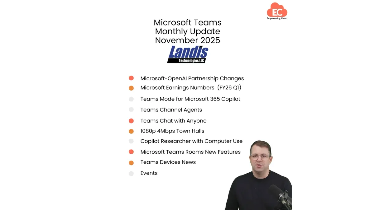 Microsoft Teams Monthly Update November 2025