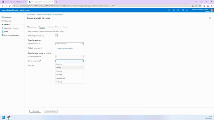 Azure Active Directory Access Reviews for Microsoft 365 Groups