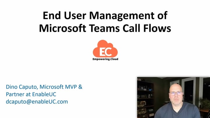 End user management of Auto Attendants and Call Queues, Authorised Users, Voice Application Policy