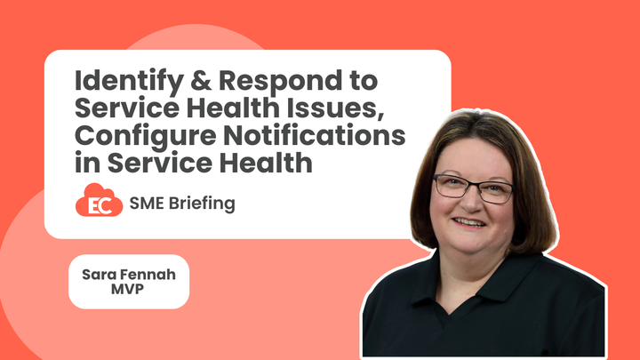 Identify and respond to service health issues, configure notifications in service health