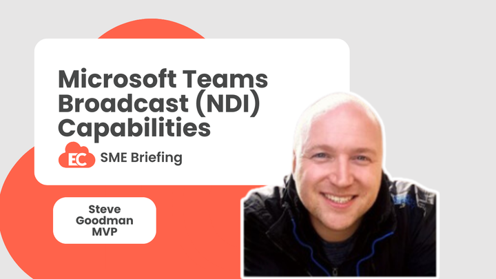 Microsoft Teams Broadcast (NDI) Capabilities