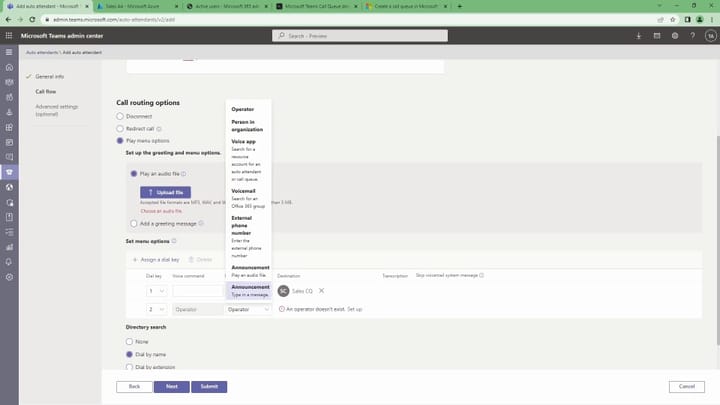 Call Queues, Auto Attendants and Resource Accounts