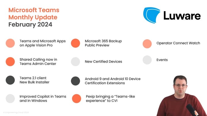 Microsoft Teams Monthly Update February 2024