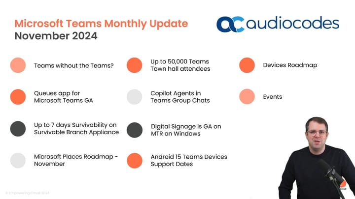Microsoft Teams Monthly Update November 2024