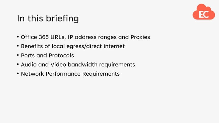 Network requirements, Bandwidth Requirements and ports and protocols for Microsoft Teams
