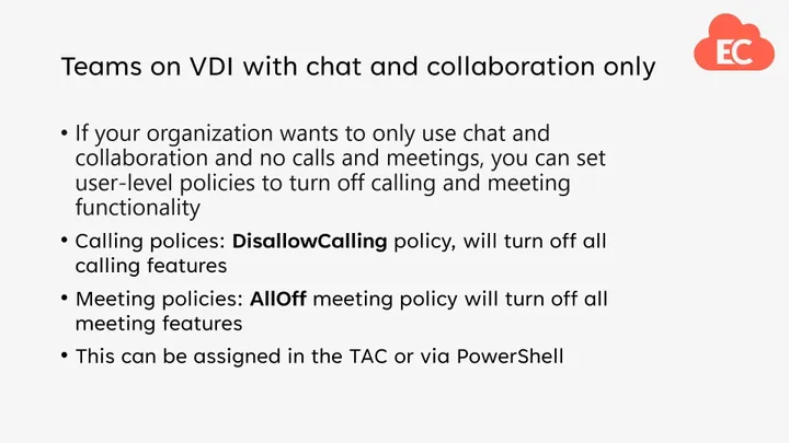Microsoft Teams on Virtual Desktop Infrastructure (VDI)
