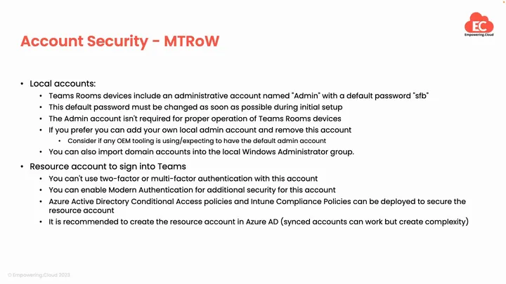Microsoft Teams Rooms Security