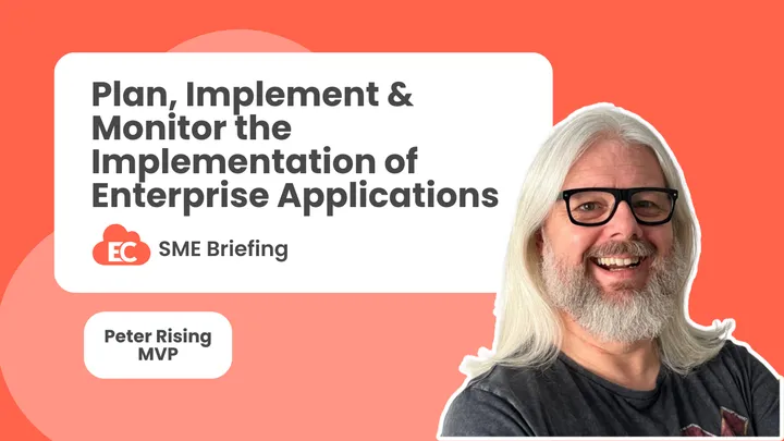 Plan, Implement and Monitor the Integration of Enterprise Applications