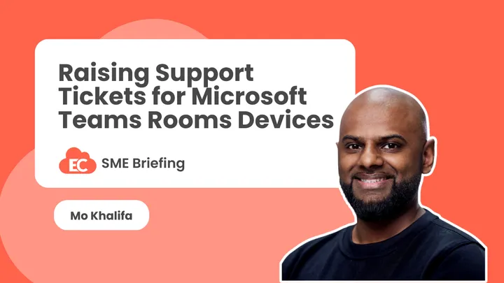 Raising Support Tickets for Microsoft Teams Rooms Devices