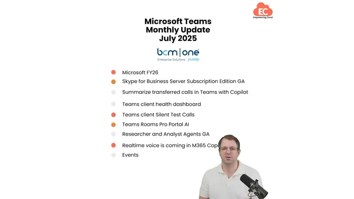 Microsoft Teams Monthly Update July 2025