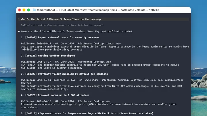 Microsoft 365 Roadmap and Azure Updates (Roadmap) MCP Explained
